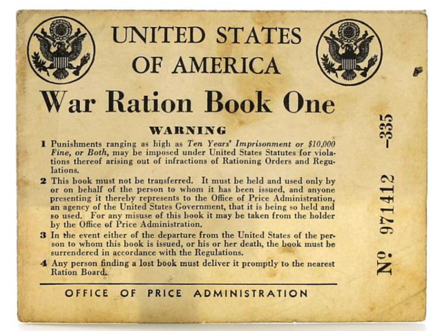 War Ration Book Number One | Eisenhower Foundation