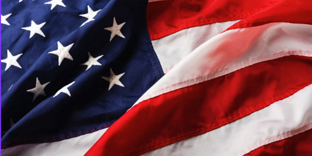 An American flag.