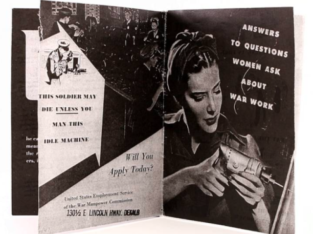Wartime booklet answering women’s questions about military service.