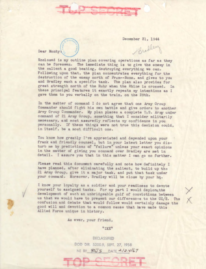 Aged typewritten letter with handwritten markings.