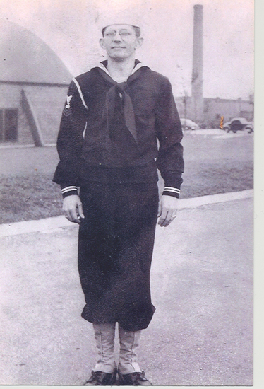 Thomas E. Ainsworth standing outdoors in a dark military uniform.
