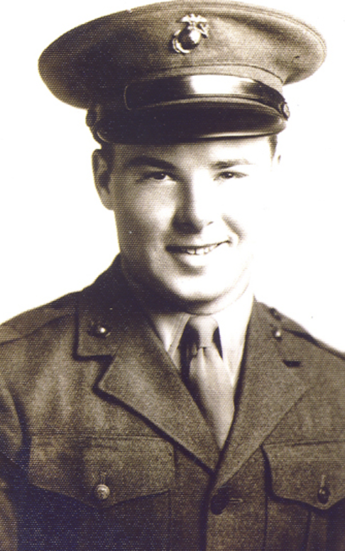 Albert Macey wearing a military uniform and service cap.