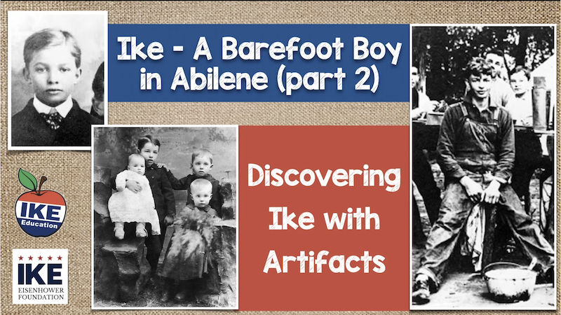 Title card for “A Barefoot Boy in Abilene, Part 2” with historic photographs.