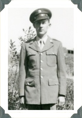 Raymond Theron Boyle standing outdoors in a military uniform.