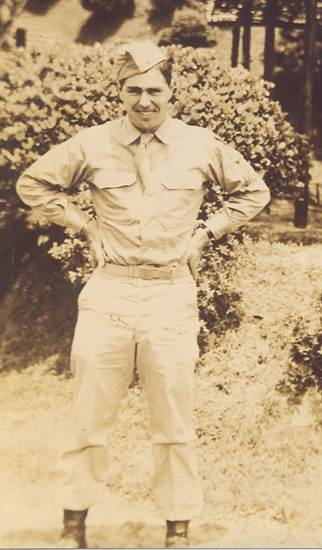 Stephen R. Brockhoff standing outdoors in a military uniform.