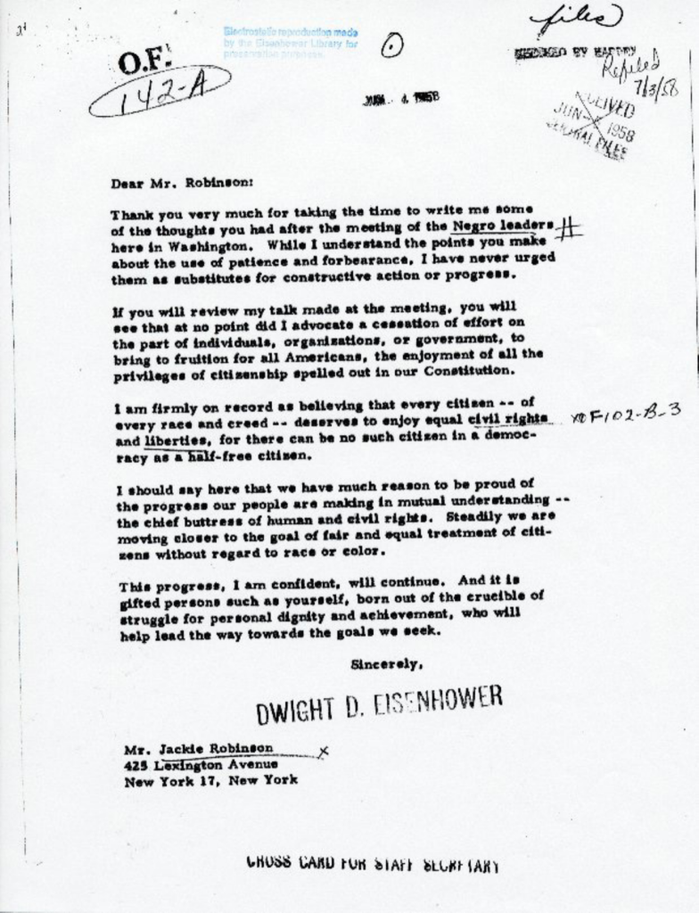 Scanned typewritten letter with dense text and marked passages.