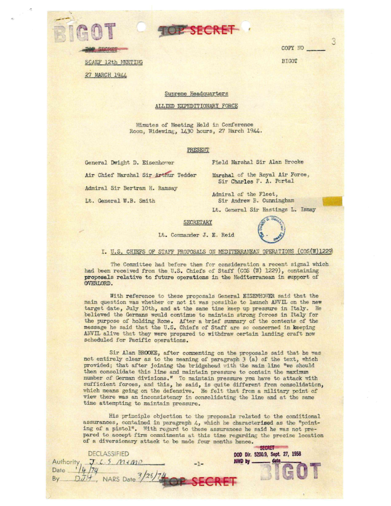 Scanned meeting minutes with handwritten annotations.