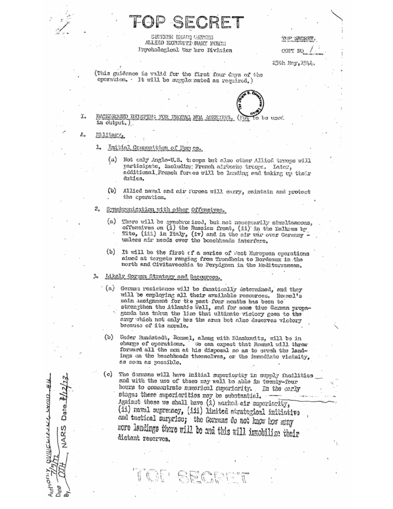 Scanned official document with typewritten text and handwritten markings.