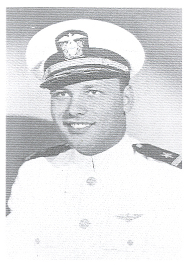 Nelson W. Dayhoff wearing a U.S. Navy officer’s uniform and cap.