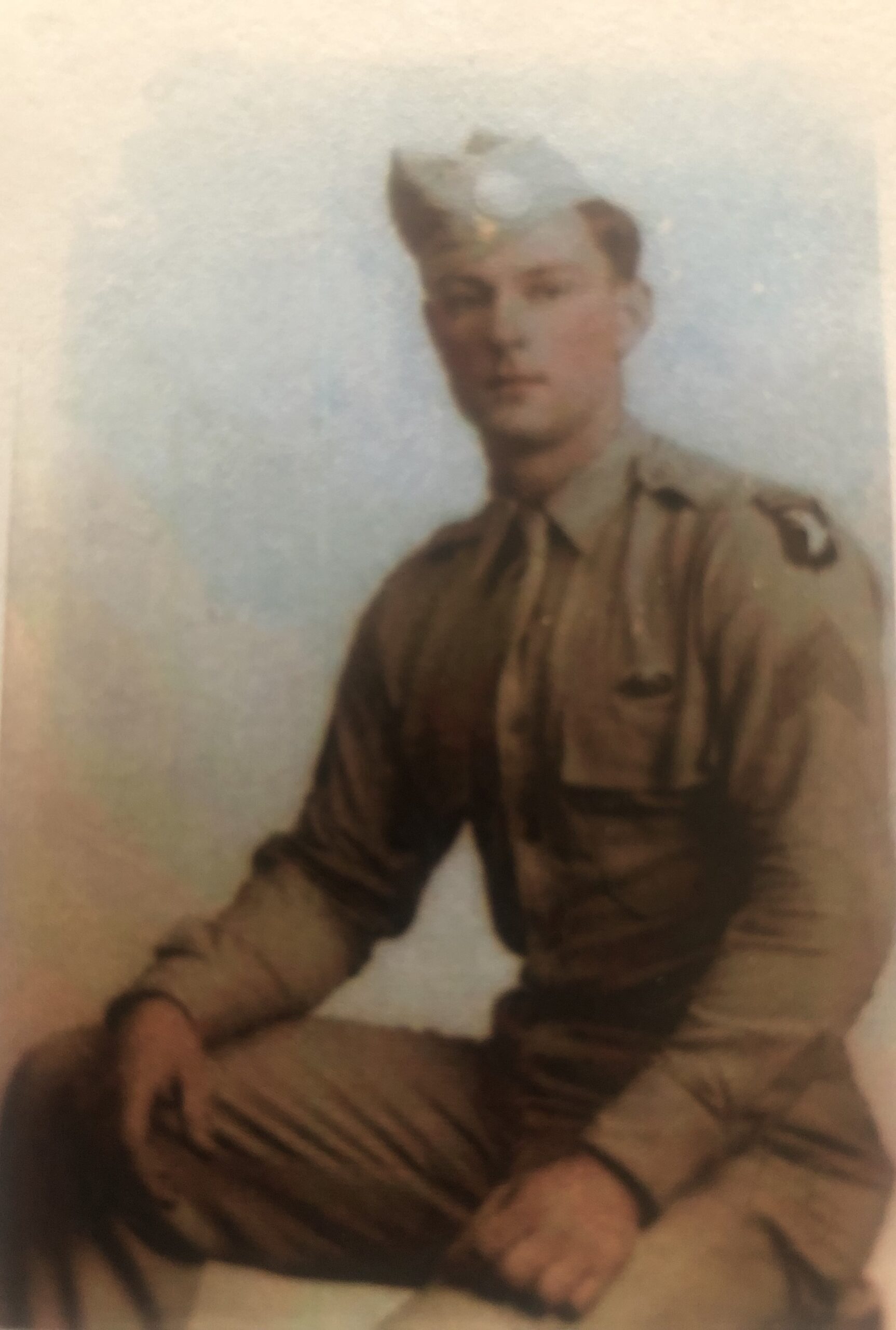 Portrait of a wartime serviceman.