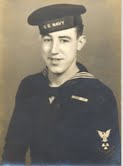 Ervin W. Goss wearing a dark U.S. Navy uniform and cap.