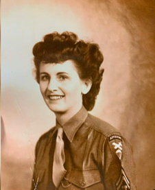 Woman shown in a formal sepia portrait.
