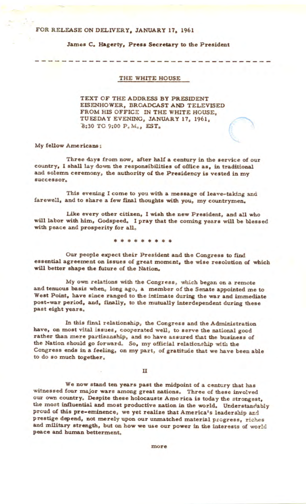 Scanned press release with typed text and handwritten markings.