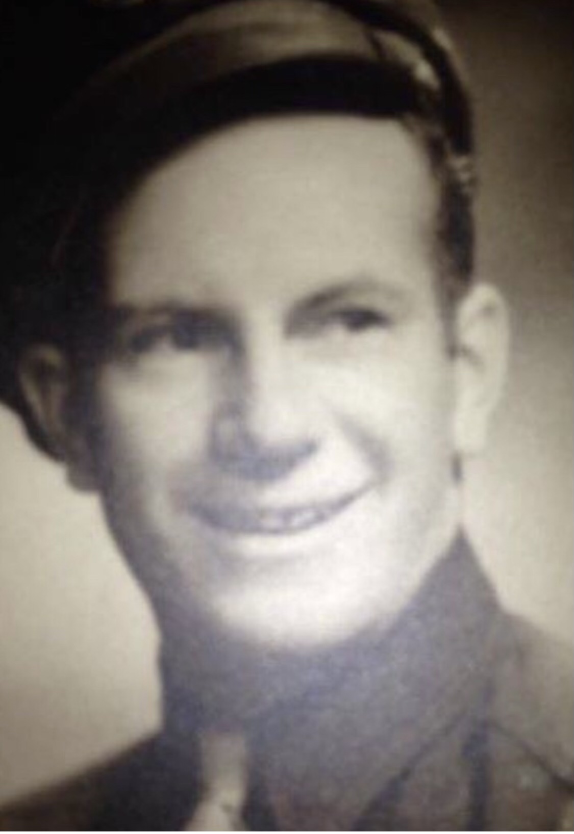Close-up portrait of a young serviceman.
