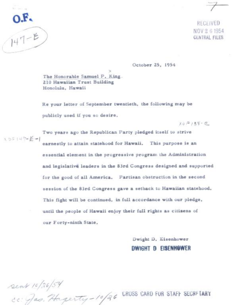 Scanned typewritten letter with a handwritten signature.