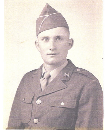 Henry M. Kolling wearing a military uniform and garrison cap.