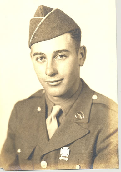 John Iseli wearing a military uniform and garrison cap.