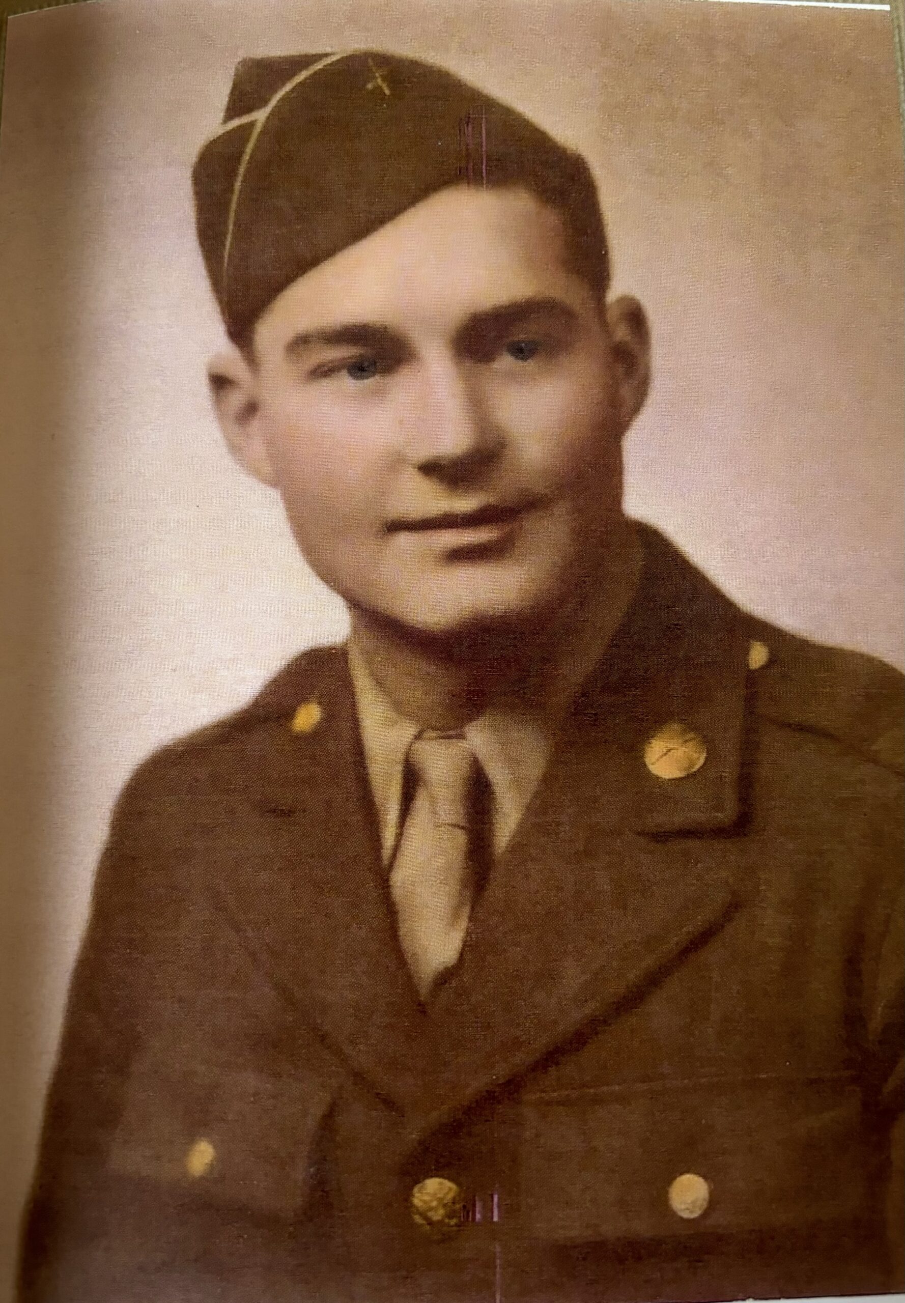 Melvin Berry wearing a U.S. Army uniform and garrison cap.