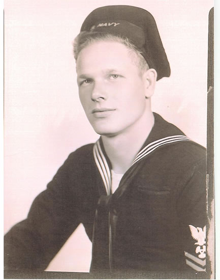 Milford Dorsey Forrest wearing a U.S. Navy uniform.