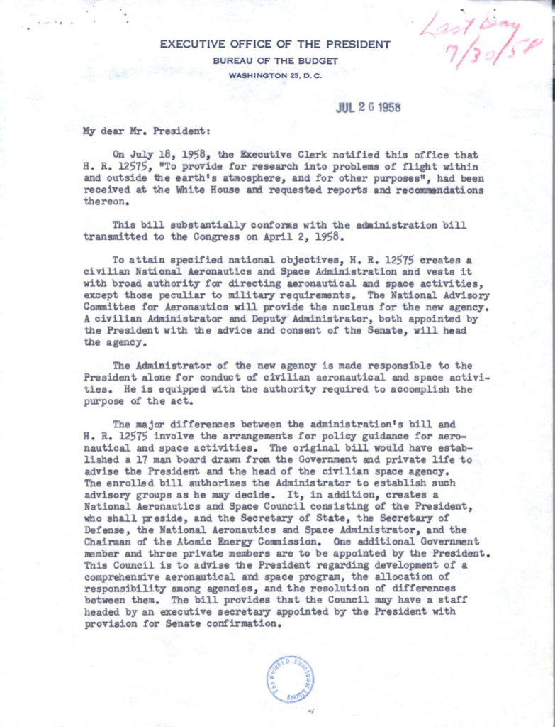 Scanned letter with several paragraphs of dense typewritten text.