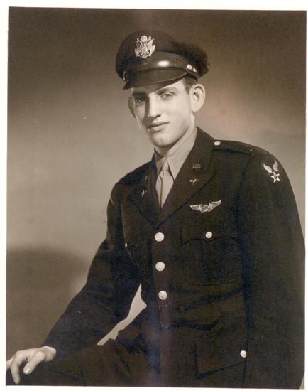 Richard C. Scrymiger wearing a military officer’s uniform and cap.