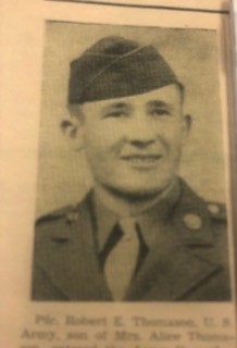 Robert Thomason wearing a military uniform and garrison cap.