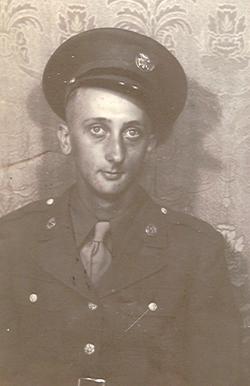 Robert Daniel Johnston wearing a military uniform and peaked cap.