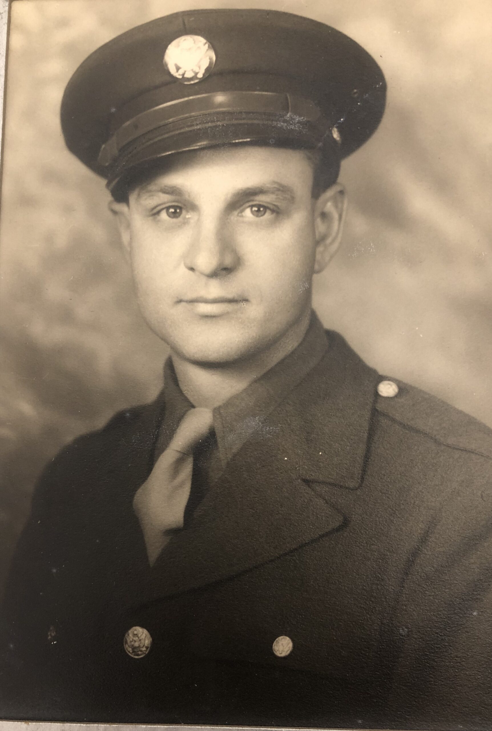 Roscoe Lewis wearing a military uniform and peaked cap.