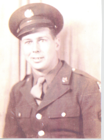 Russel Dean Aikins wearing a military uniform and peaked cap.