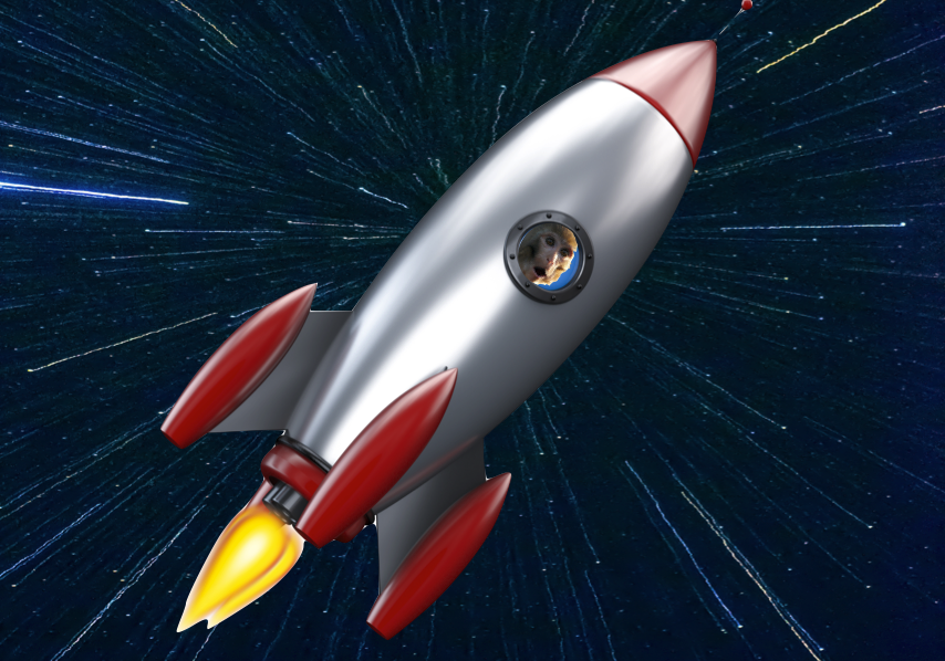 Rocket ship for space race program