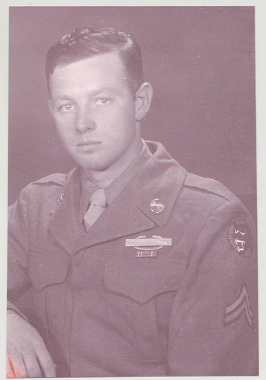 Stanley Gordon Sander wearing a military uniform in a formal portrait.