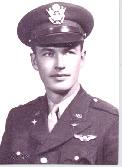 Lloyd Arnold Starkweather wearing a military uniform and peaked cap.