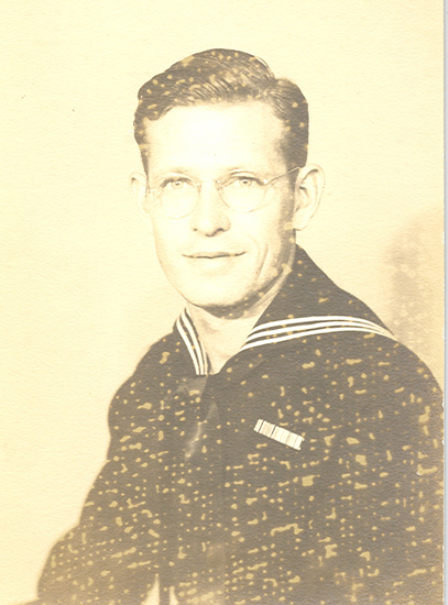 Stephen Joseph Rundi wearing a U.S. Navy uniform in a formal portrait.