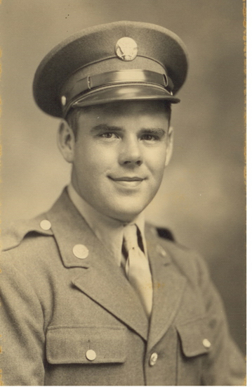 L. Sylvester wearing a military uniform and peaked cap.