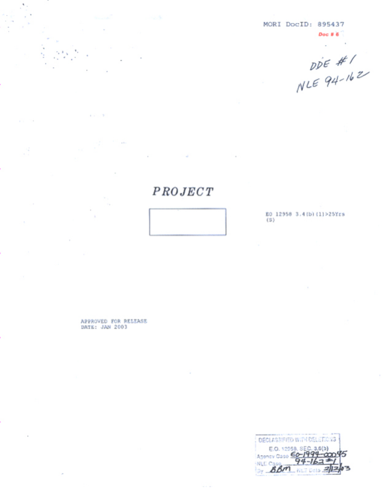 Cover page of a CIA report on U-2 vulnerability tests.