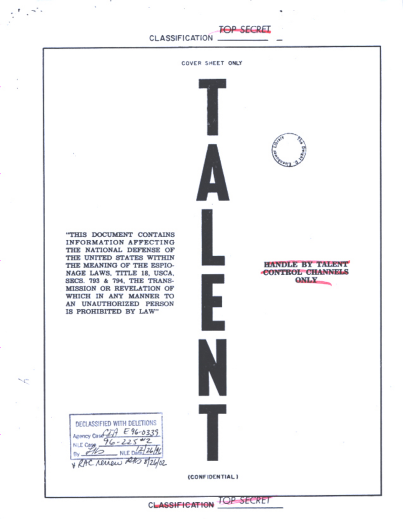 Scanned memorandum with the word “ALERT” printed vertically along the side.