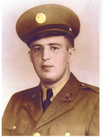 Wilbert Gustaf Hess wearing a U.S. Army uniform and peaked cap.