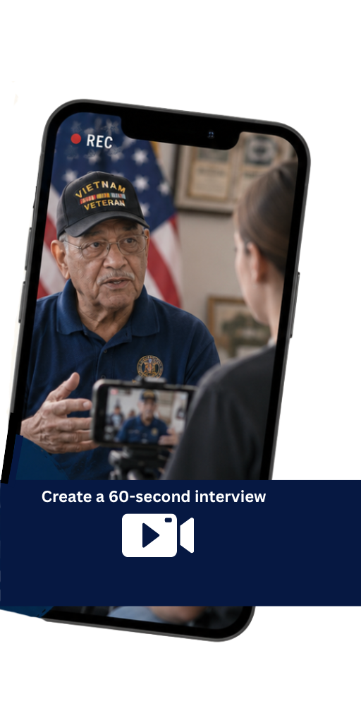 video interview with veteran