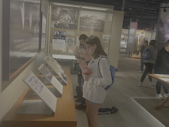 Students touring the Eisenhower Museum