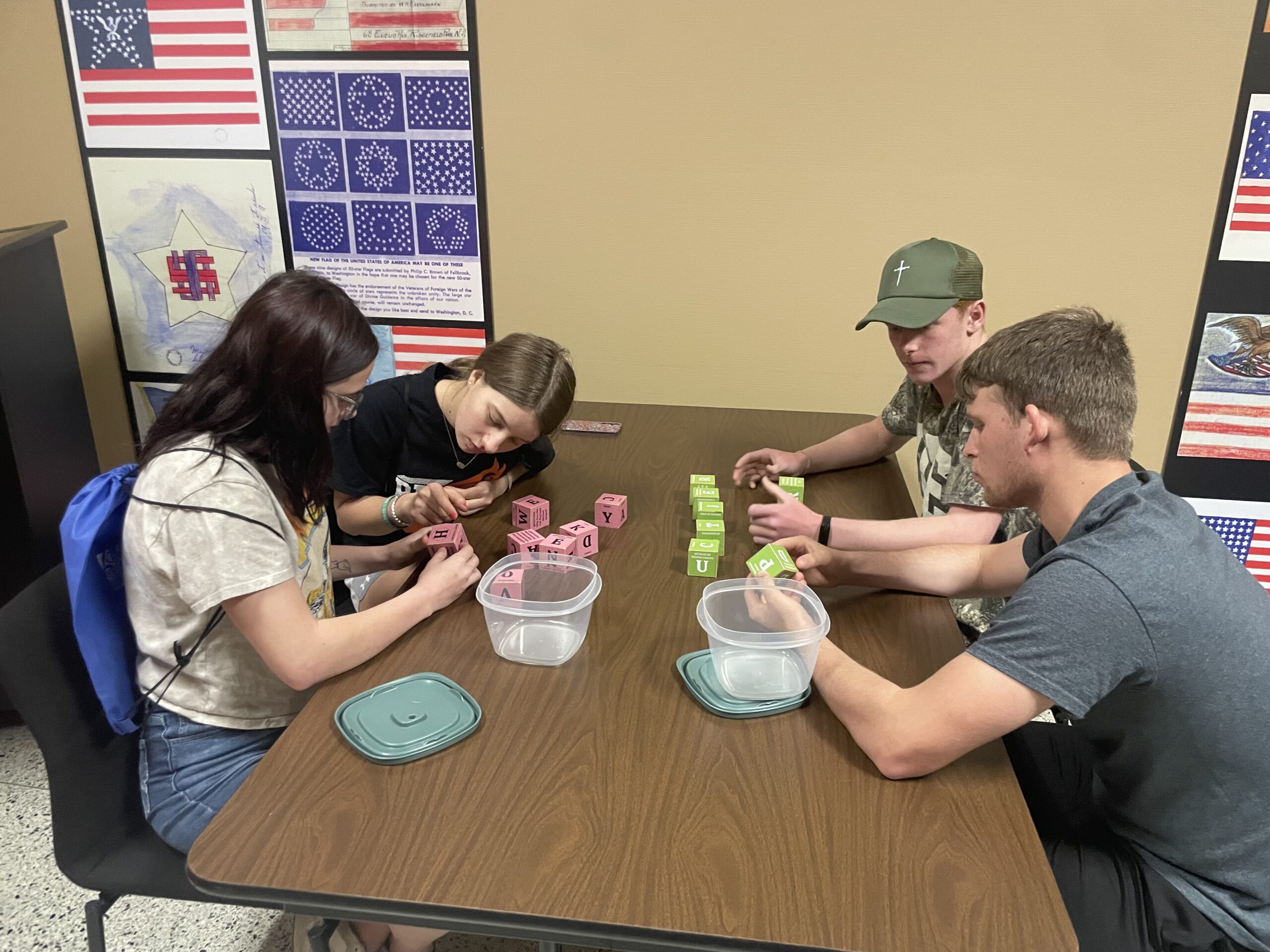 students participating in civics activity
